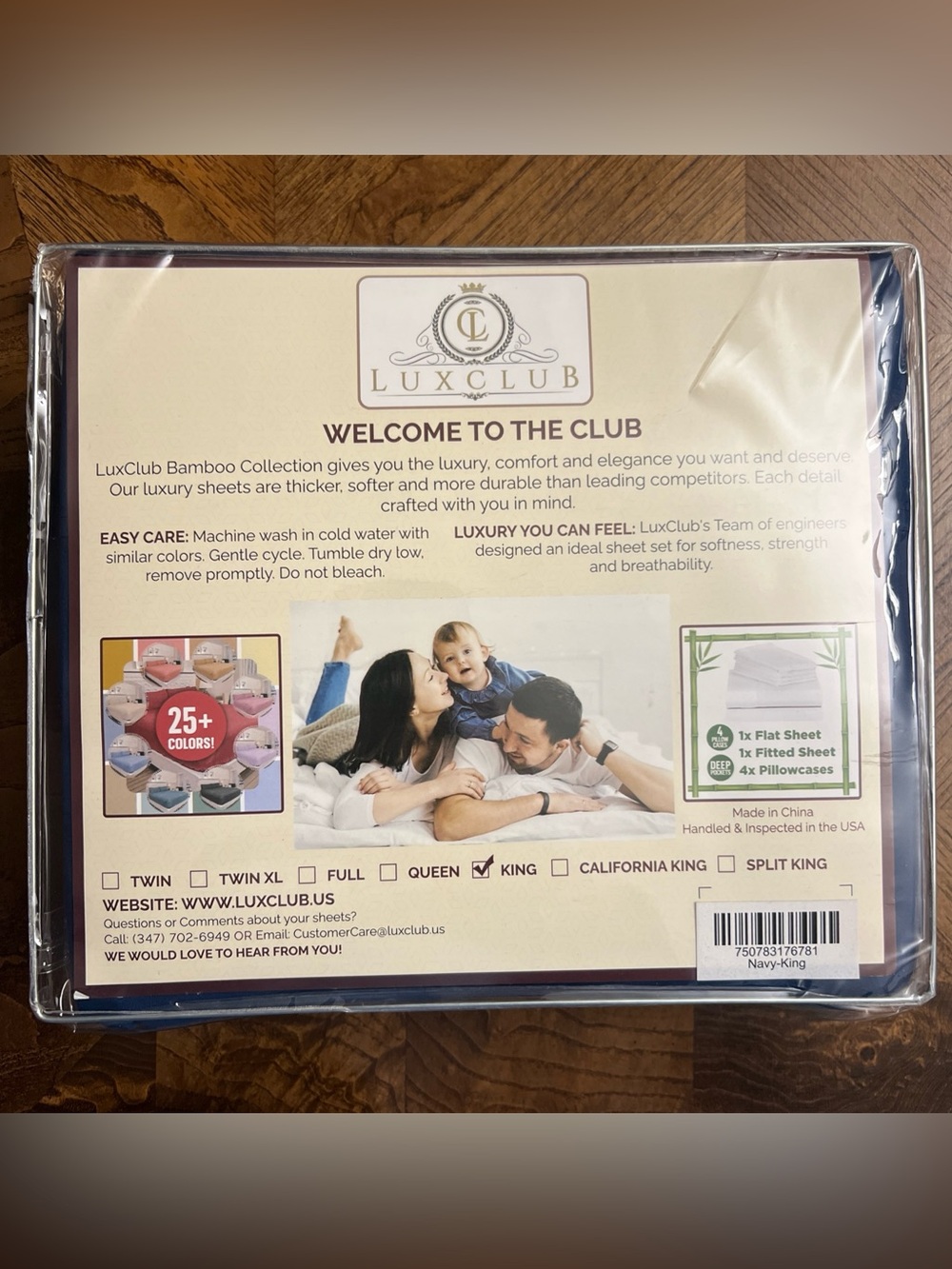King Sheet Set Rayon Made from Bamboo Bed Sheets - 6 PC Beige New in package